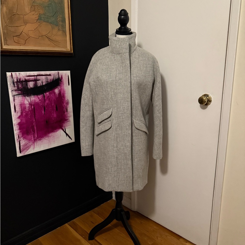 J. Crew Women's Light Gray Trench Coat